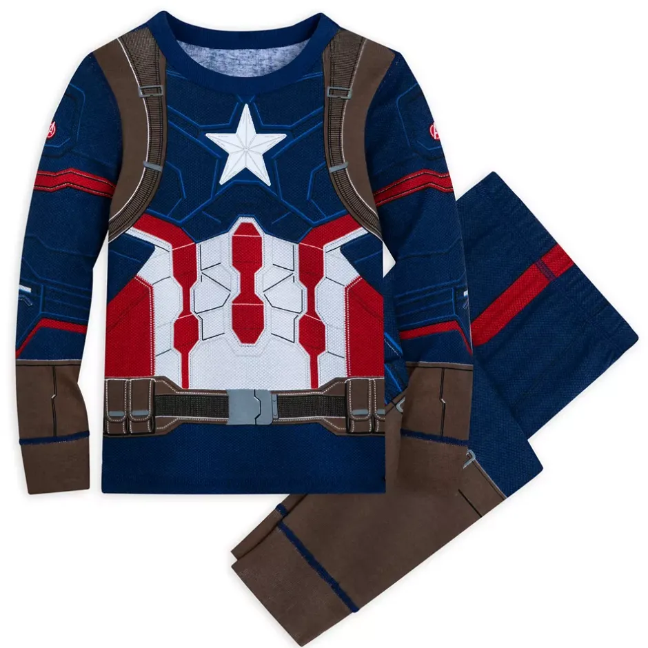 Hot Pyjama déguisement Captain America pour enfants Enfant Pyjamas Et Chaussons Pour Enfant