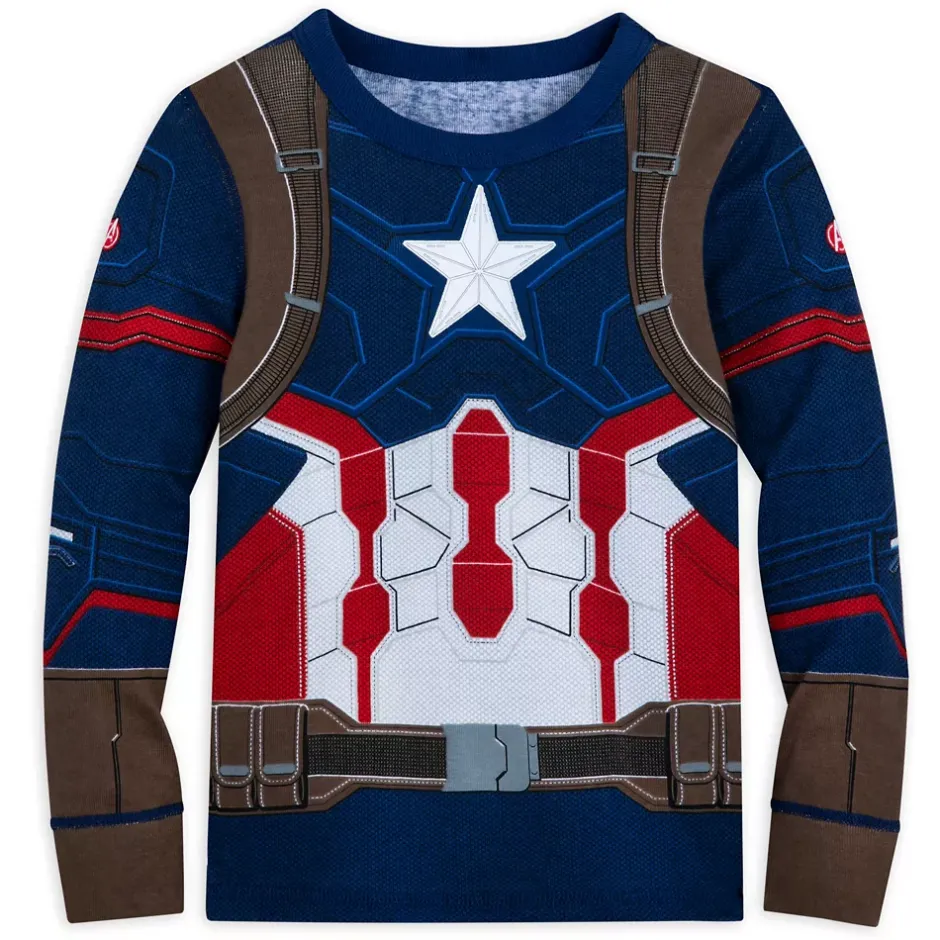 Hot Pyjama déguisement Captain America pour enfants Enfant Pyjamas Et Chaussons Pour Enfant