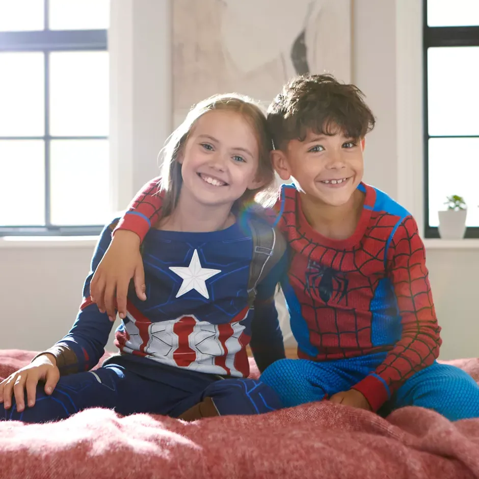 Hot Pyjama déguisement Captain America pour enfants Enfant Pyjamas Et Chaussons Pour Enfant