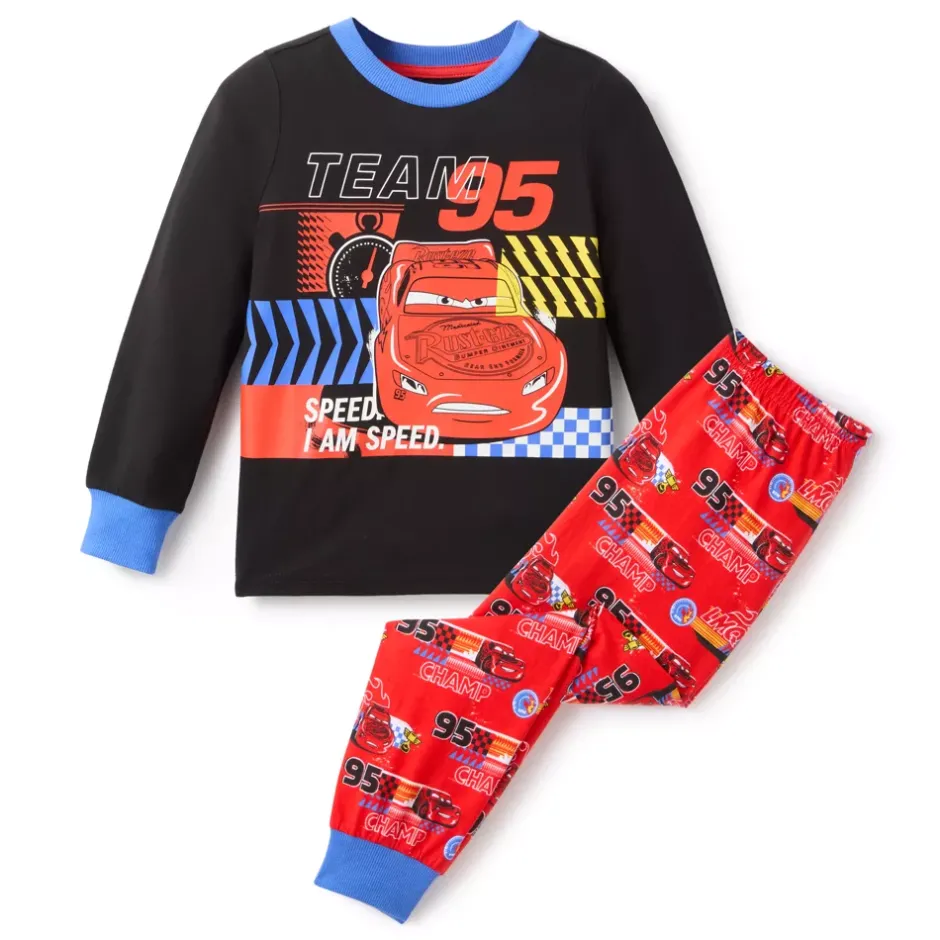 Outlet Pyjama Flash McQueen "Team 95" pour enfants, Disney Pixar Cars Enfant Pyjamas Et Chaussons Pour Enfant