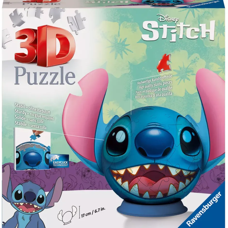 Ravensburger Puzzle Stitch avec oreilles en relief 72 pièces Jeux De Société Et Puzzles