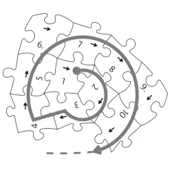 Ravensburger Puzzle Stitch avec oreilles en relief 72 pièces Jeux De Société Et Puzzles