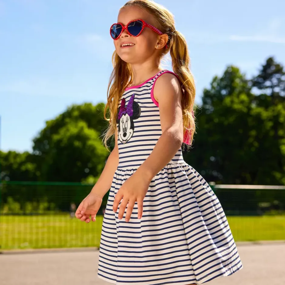 New Robe à rayures Minnie pour enfants Enfant Vêtements Pour Enfant