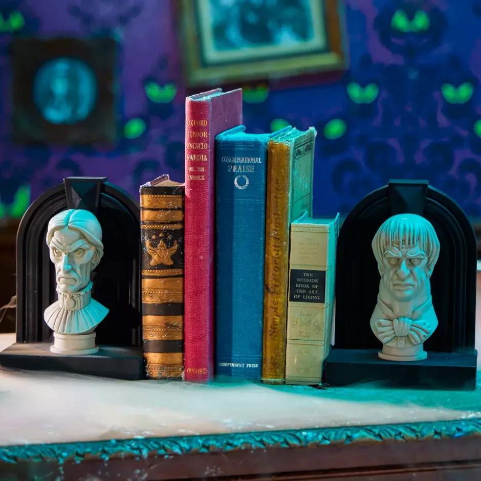 Online Serre-livres Bustes de Lucius et Lucrèce, The Haunted Mansion Accessoires De Décoration Disney