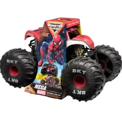 Spinmaster Monster Jam Monster Truck télécommandé Marvel Spider-Man géant, tout-terrain, plus de 60 cm de long, échelle 1:6 Véhicules