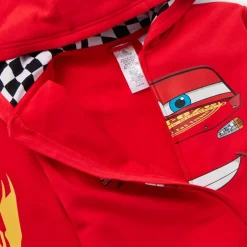Sale Sweat Flash McQueen à capuche avec fermeture zippée pour enfants, Disney Pixar Cars Enfant Vêtements Pour Enfant