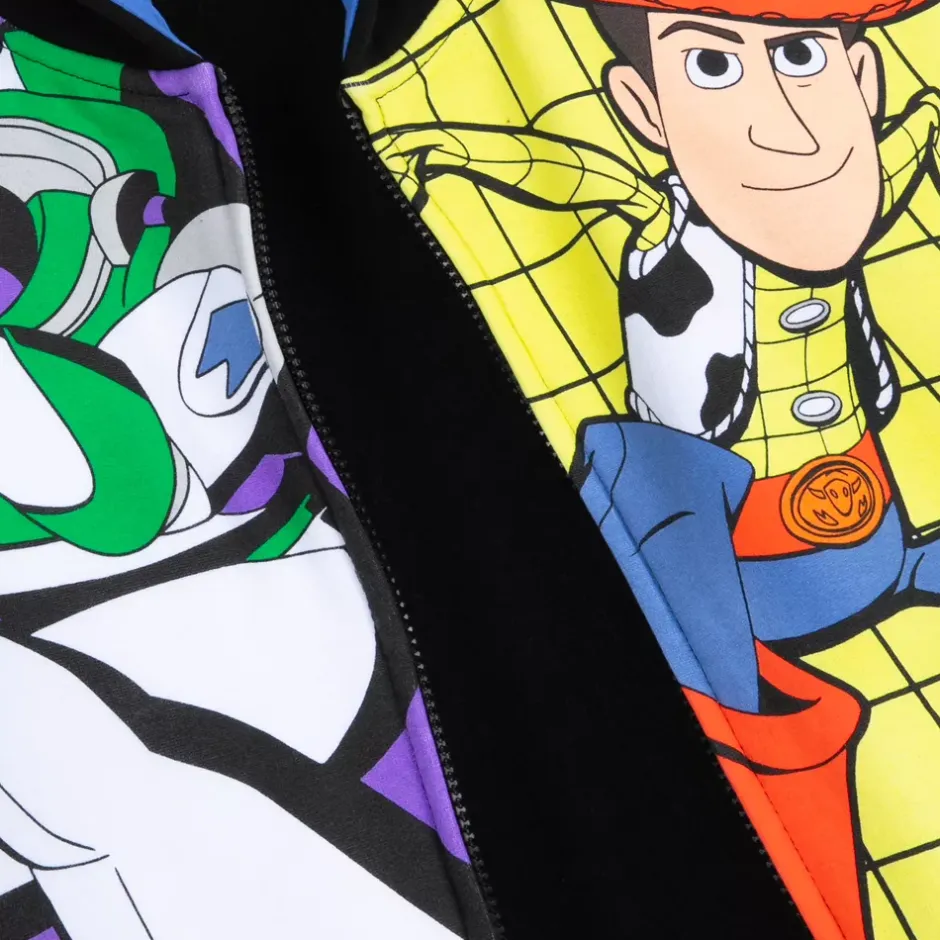 Best Sweatshirt Buzz l'Éclair et Woody zippé à capuche pour enfants, Toy Story Enfant Vêtements Pour Enfant