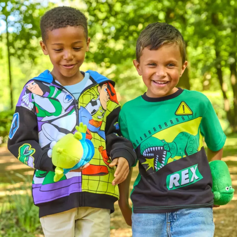 Best Sweatshirt Buzz l'Éclair et Woody zippé à capuche pour enfants, Toy Story Enfant Vêtements Pour Enfant
