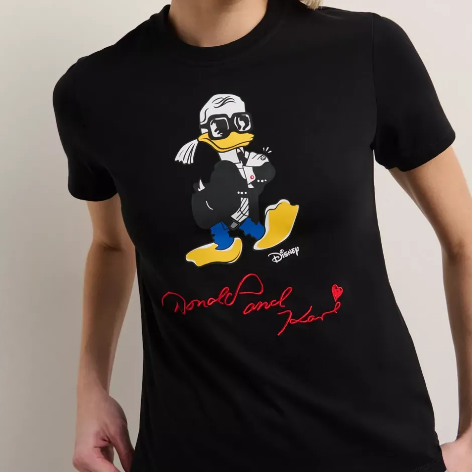 Outlet T-shirt Disney x KARL LAGERFELD pour femmes Femme Chemises Et T-Shirts|Mode Pour Femmes