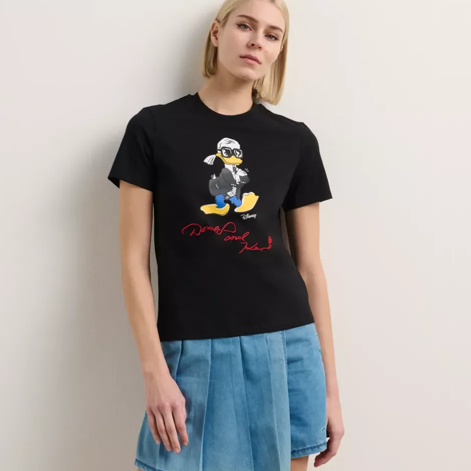 Outlet T-shirt Disney x KARL LAGERFELD pour femmes Femme Chemises Et T-Shirts|Mode Pour Femmes