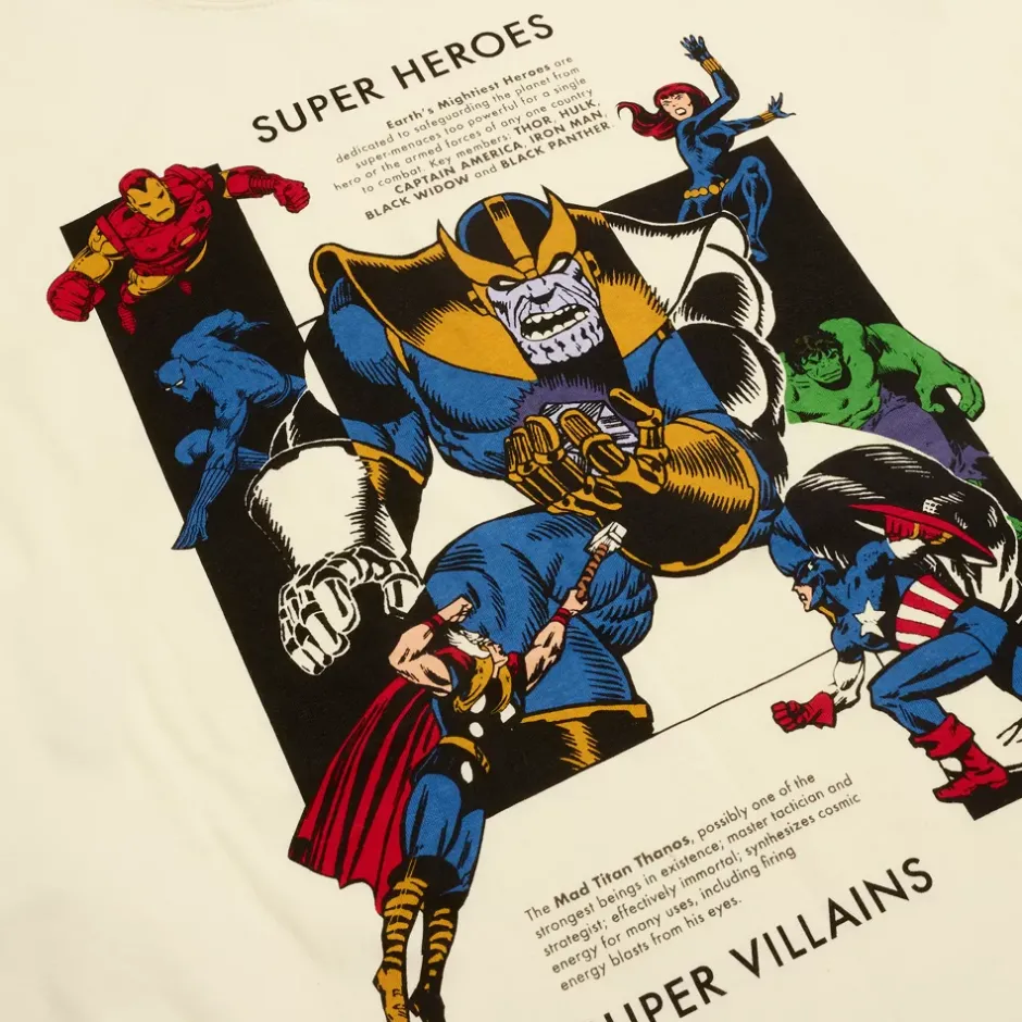 Outlet T-shirt Super-héros et Super-vilains Marvel Comics pour adultes Homme Vêtements Homme - T-Shirts, Sweats